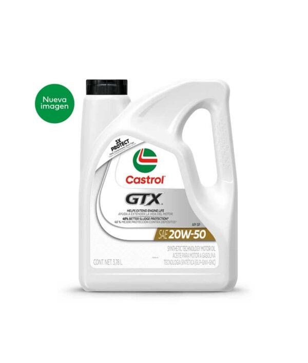 CASTROL GTX 20W50 API SP - TECNOLOGIA SINTÉTICA