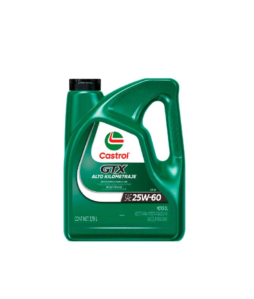 CASTROL GTX 25W60 HIGH MILEAGE – Aceite de Motor Semi Sintético