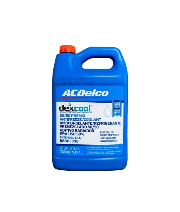 REFRIGERANTE ACDELCO 50% DEXCOOL EXTENDED LIFE / ANTIFREEZE - Recomendado para Chevrolet