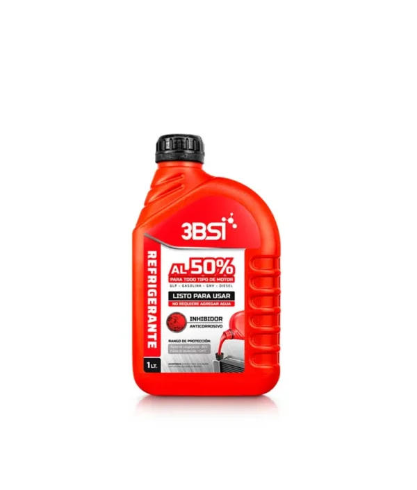 Refrigerante Automotriz 50% Rojo 3BSI | Tecnología OAT Listo para Usar