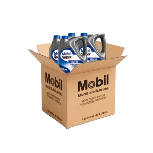 MOBIL SUPER 10W30 TECNOLOGÍA SINTÉTICA - Caja x4 (Galón 4 L c/u)