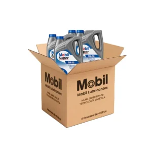 MOBIL SUPER 5W30 TENOLOGÍA SINTÉTICA - Aceite de Motor - Caja x4 (Galón 4 L c/u)