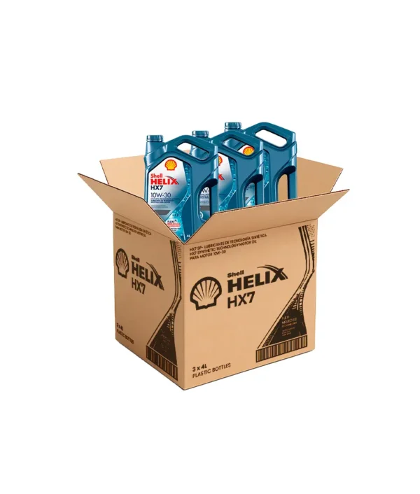 Shell Helix HX7 10W-30 Semi-Sintético – Rendimiento y Eficiencia