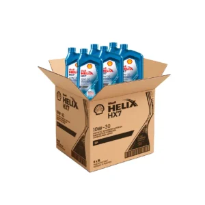 Shell Helix HX7 10W-30 Semi-Sintético – Rendimiento y Eficiencia - Caja x6 (1 L c/u)