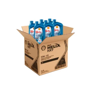 Shell Helix HX7 10W-40 Semi-Sintético – Rendimiento y Eficiencia - Caja x6 (1 L c/u)