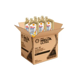 Shell Helix Ultra 5W-30 Sintético Premium – Máxima Limpieza y Protección - Caja x6 (1 L c/u)