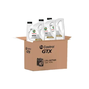 CASTROL GTX 20W50 API SP - TECNOLOGIA SINTÉTICA - Caja x3 (Galón 3.78 L c/u)