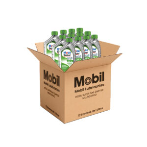 MOBIL SUPER GAS 20W50 - Aceite Mineral - Caja x12 (1 L c/u)