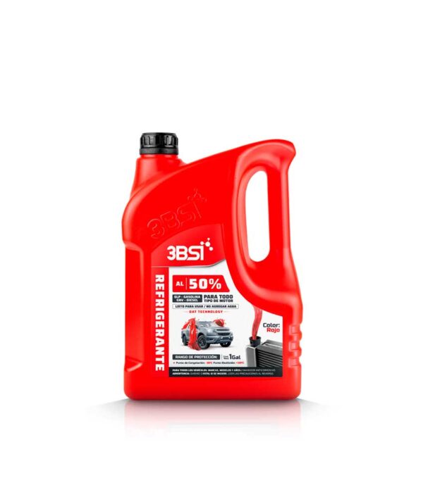 Refrigerante Automotriz 50% Rojo 3BSI | Tecnología OAT Listo para Usar - Imagen 2